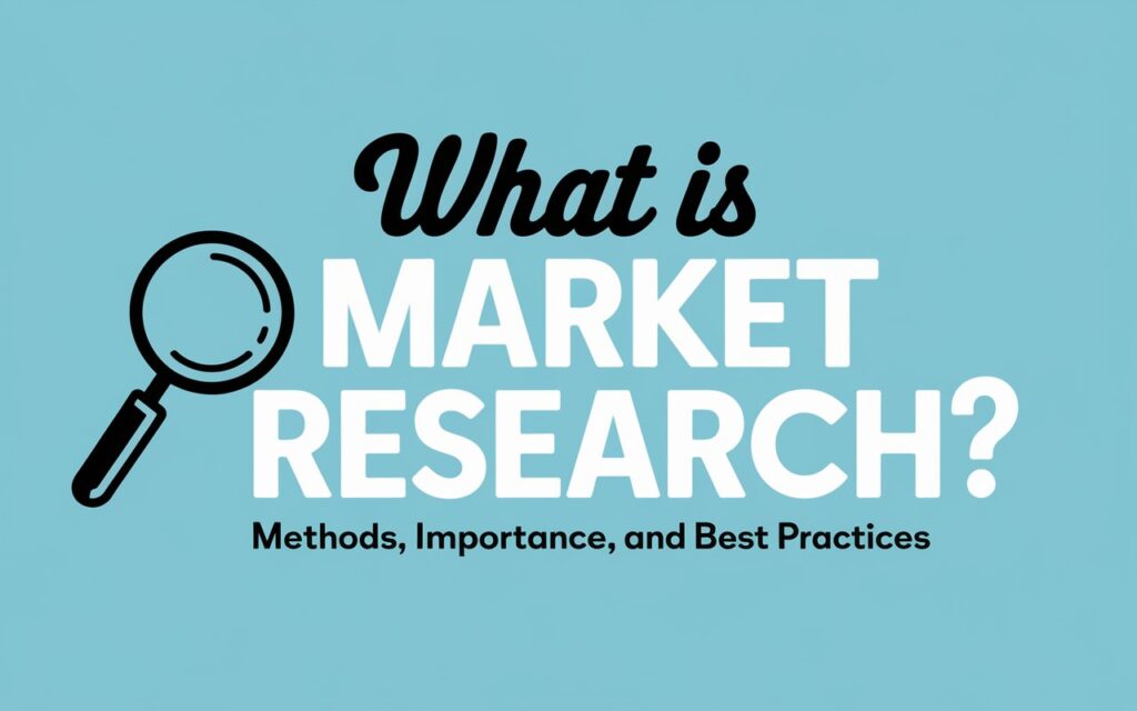 what is market research