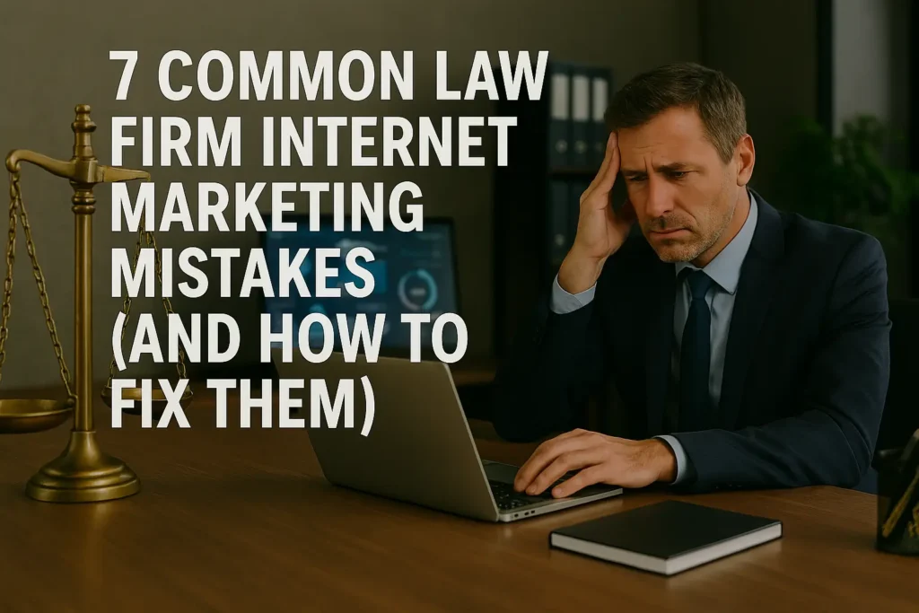 7 Common Law Firm Internet Marketing Mistakes (And How to Fix Them)