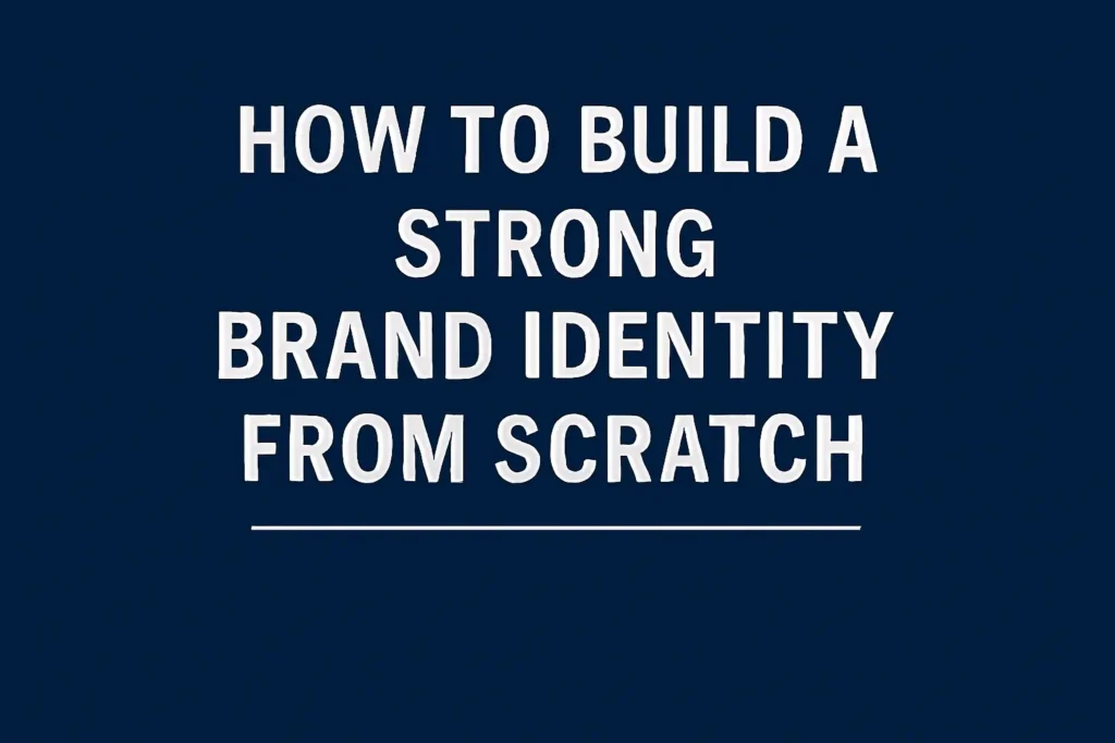 How to Build a Strong Brand Identity from Scratch