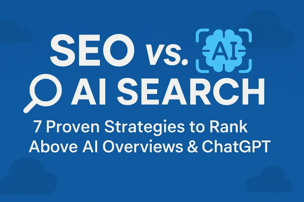 SEO vs. AI Search: 7 Proven Strategies to Rank Above AI Overviews & ChatGPT